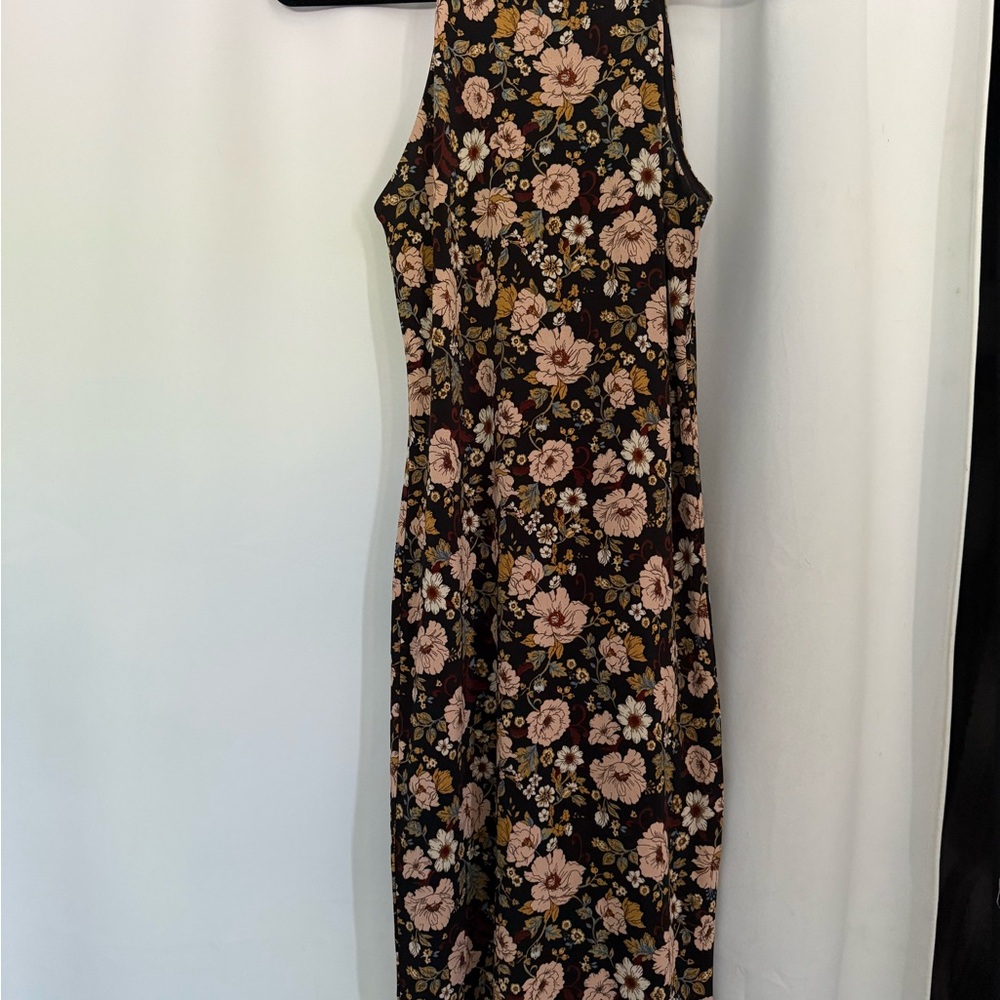 Floral Sleeveless Body Con Dress